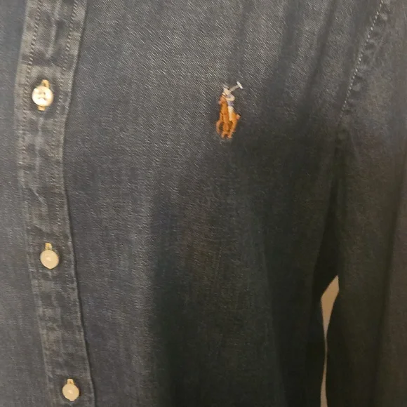 Ralph Lauren Denim Button-Up Women's Shirt size XL - Picture 3 of 5